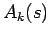 $\displaystyle A_k(s)$