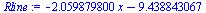 `+`(`-`(`*`(2.059879800, `*`(x))), `-`(9.438843067))