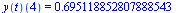 (y(t))(4) = .695118852807888543