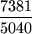 \begin{maplelatex}
\begin{displaymath}\frac{7381}{5040} \end{displaymath}\end{maplelatex}