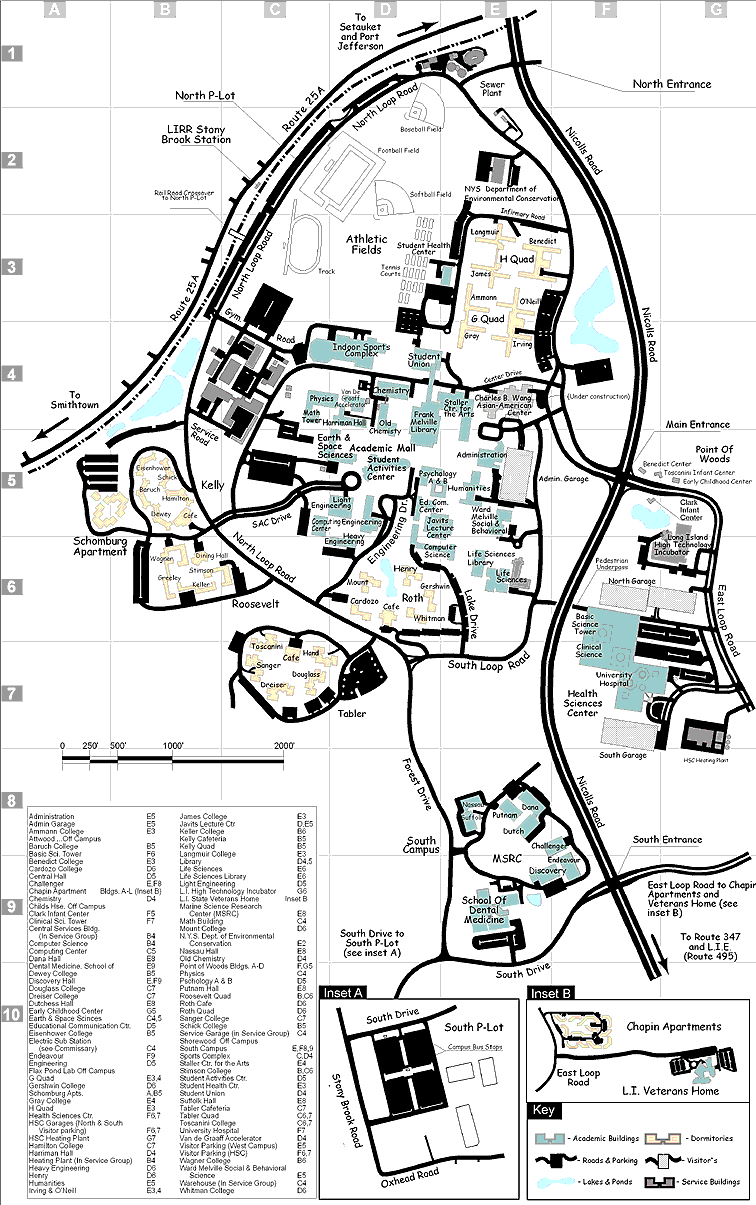 Clickable campus map