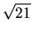 $\sqrt{21}$