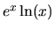 $e^x \ln(x)$