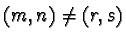 $ (m,n)\ne (r,s)$