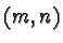 $ (m,n)$