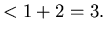 $<1+2=3.$