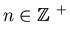 $n \in \mbox{${\Bbb Z}$ }^+$