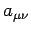 $a_{\mu\nu}$