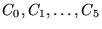 $ \Cal{C}_0, \Cal{C}_1, \ldots, \Cal{C}_5$