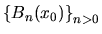 $\left\{{B_n(x_0)}\right\}_{n>0}$