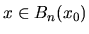 $x\in B_n(x_0)$