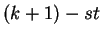 $(k+1)-st$