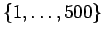 $\{1,\dots,500\}$