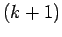 $(k+1)$