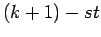 $(k+1)-st$