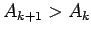 $A_{k+1}>A_k$