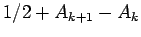 $1/2+A_{k+1}-A_k$