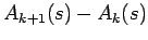 $A_{k+1}(s)-A_k(s)$