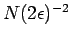 $N(2\epsilon)^{-2}$