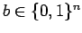 $b\in\{0,1\}^{n}$