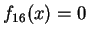 $f_{16}(x)=0$