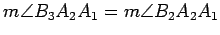 $ m\angle B_3A_2A_1=m\angle B_2A_2A_1$