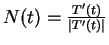 $N(t)=\frac{T'(t)}{\vert T'(t)\vert}$