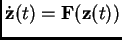 $\dot{\mathbf {z}}(t) = \mathbf {F}(\mathbf {z}(t))$