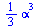 `+`(`*`(`/`(1, 3), `*`(`^`(alpha, 3))))