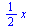 `+`(`*`(`/`(1, 2), `*`(x)))