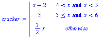 `:=`(cracker, PIECEWISE(`?`, `?`, `?`))