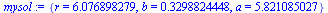 {r = 6.076898279, b = .3298824448, a = 5.821085027}