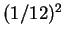 $(1/12)^2$