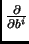 $ \frac{\partial}{\partial b^i}$