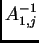 $ A^{-1}_{1,j}$