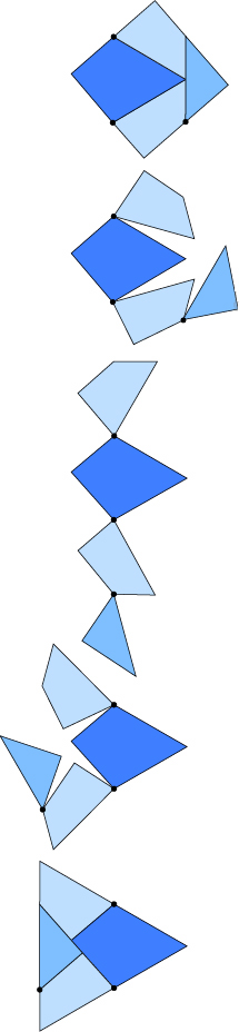 hinged square-triangle dissection